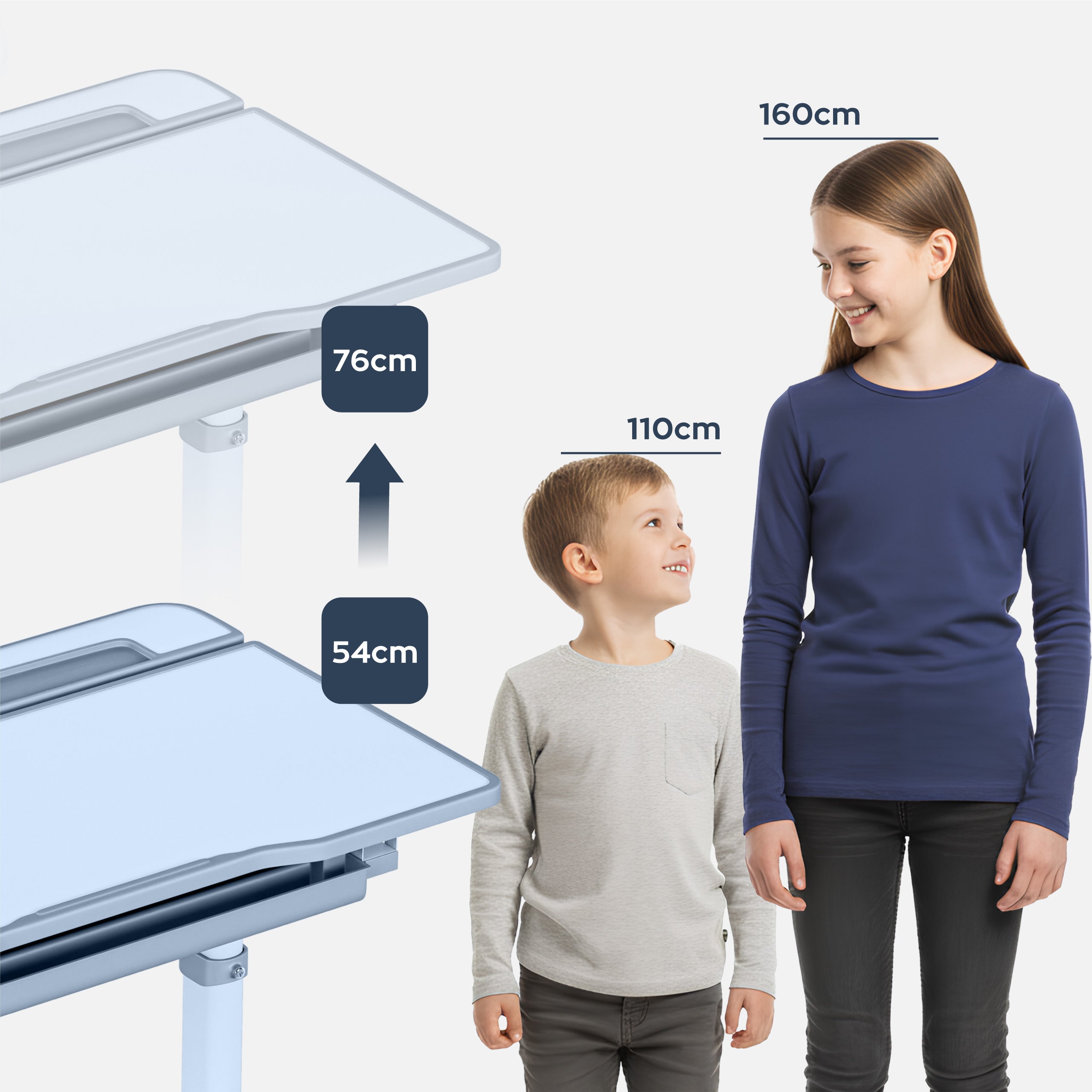 Ergonomisch kinderbureau Mark Adler Studie 3.0 Roze 66 cm