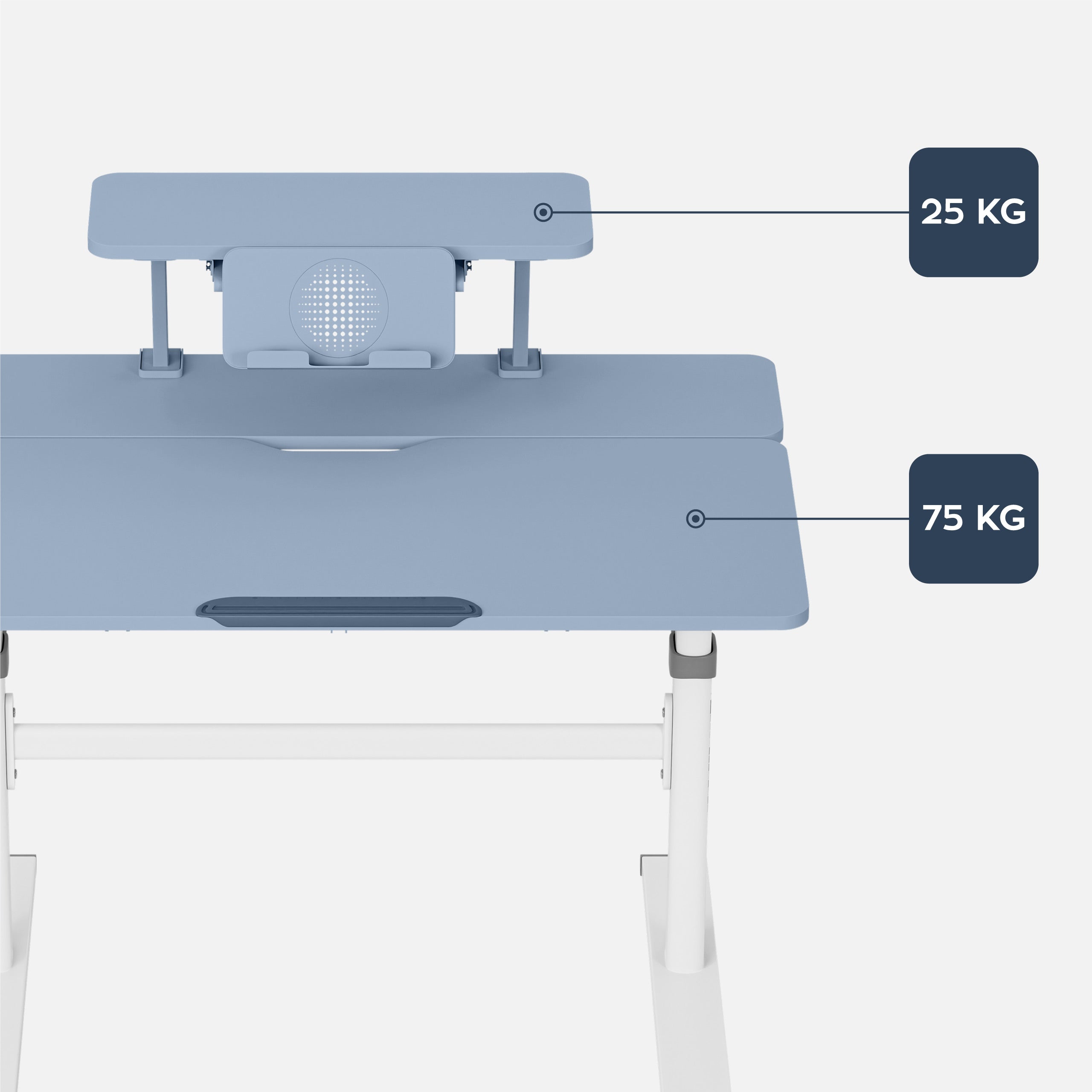 Mark Adler Study 3.7 Grijs 90 cm verstelbaar kinderbureau