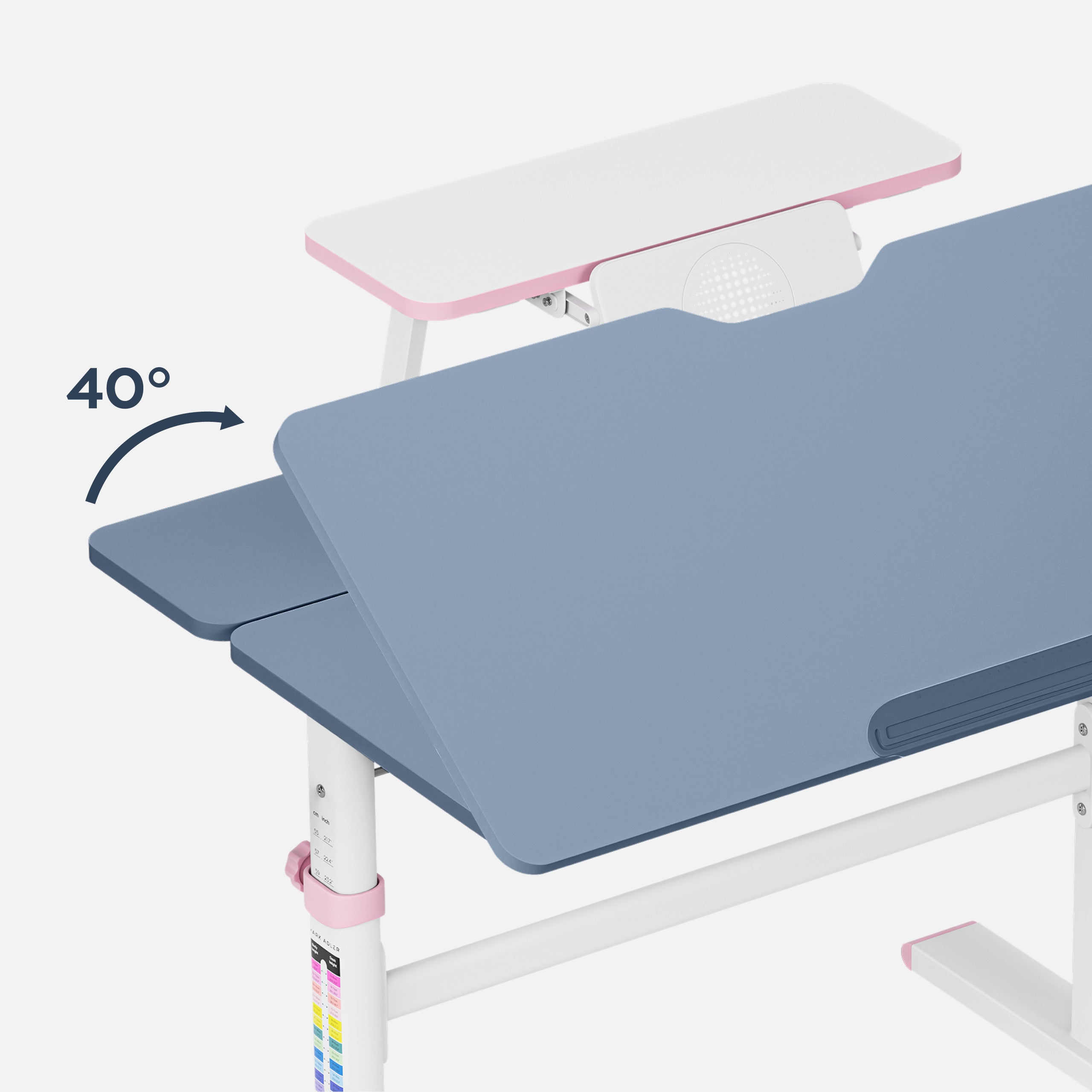 Mark Adler Study 3.7 Roze 90 cm verstelbaar kinderbureau