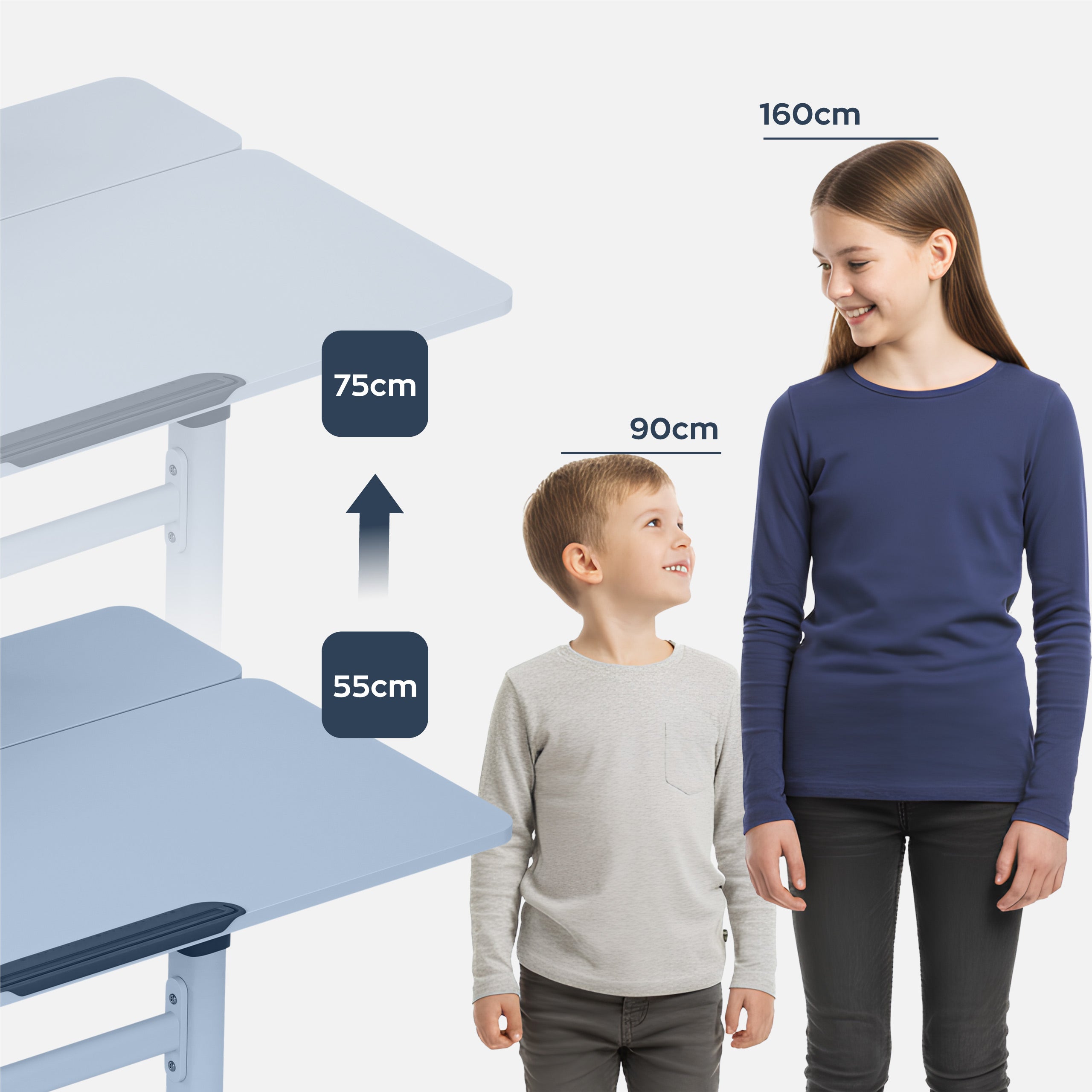 Mark Adler Study 3.7 Roze 90 cm verstelbaar kinderbureau
