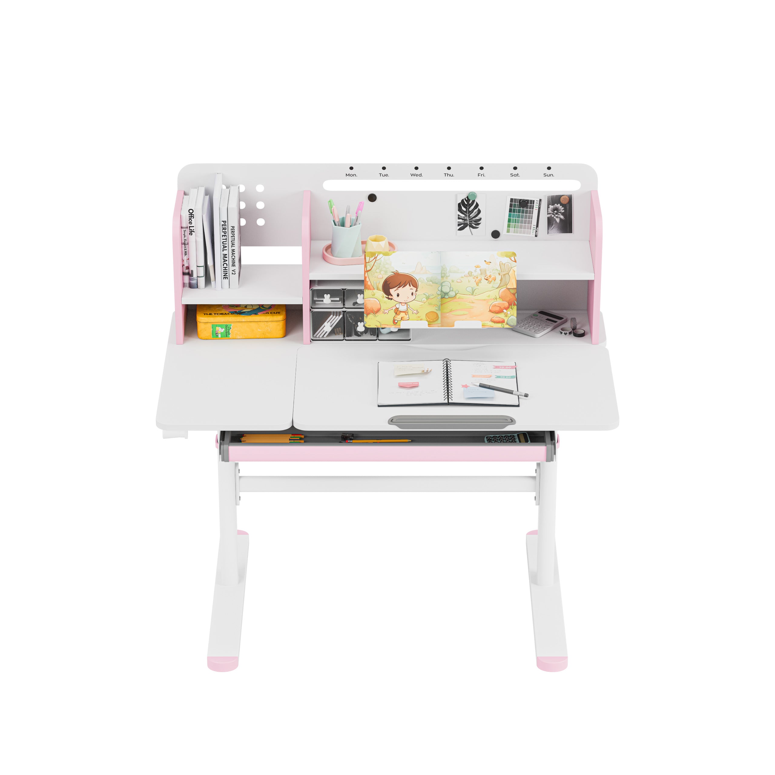 Mark Adler Studie 5,7 Roze 100 cm kinderbureau