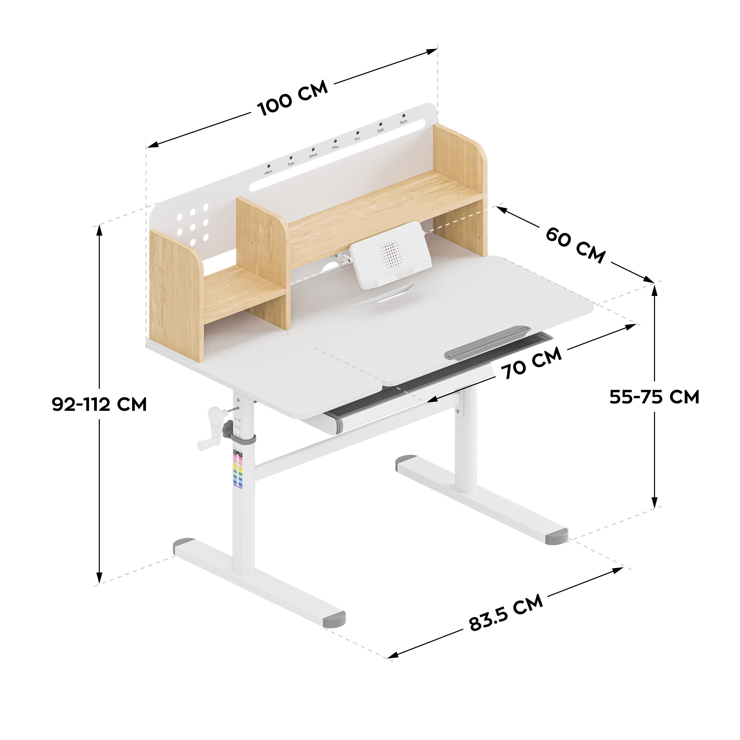 Mark Adler Studie 5,7 Hout 100 cm kinderbureau