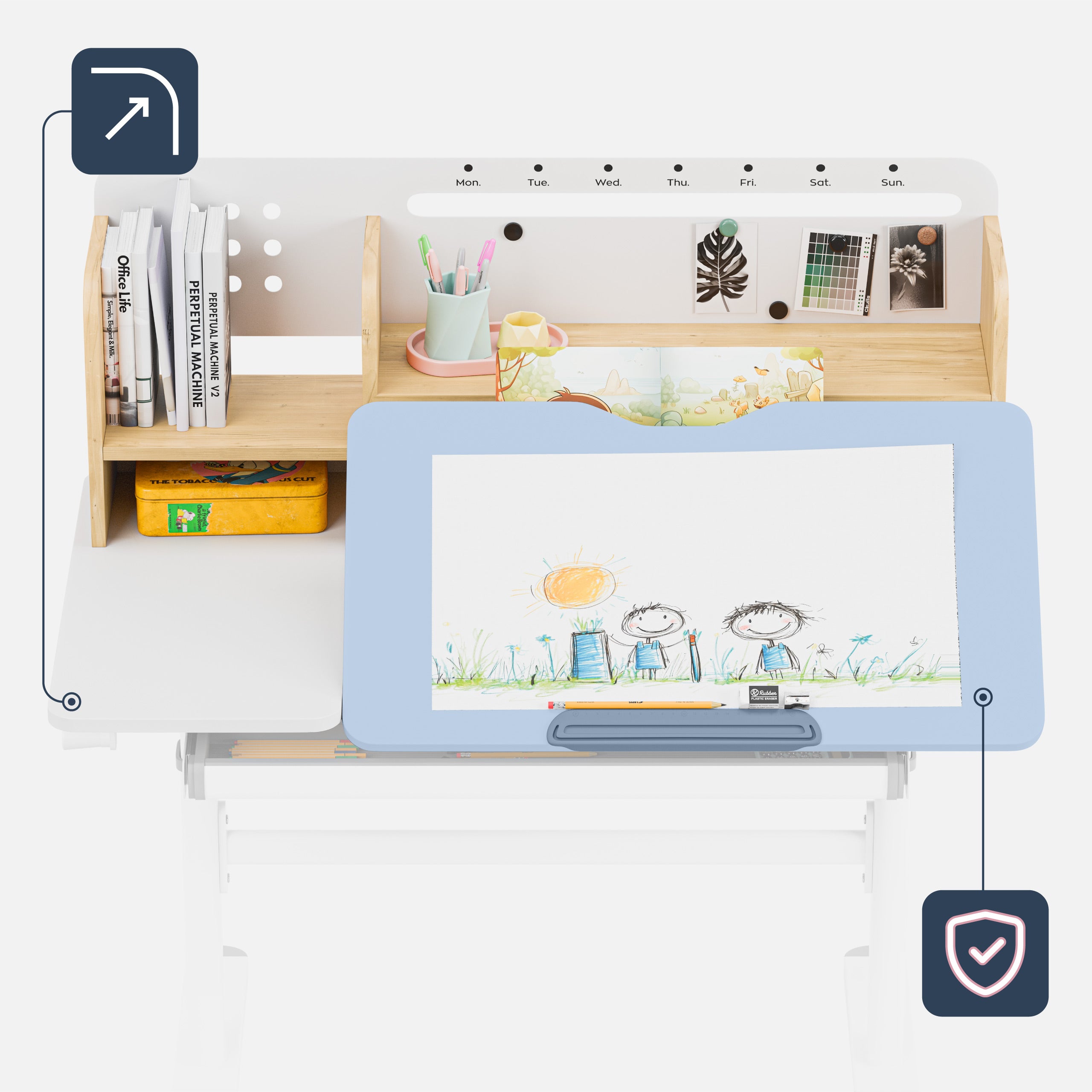 Mark Adler Studie 5,7 Hout 100 cm kinderbureau