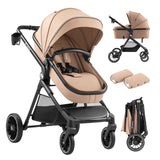 Multifunctionele 2-in-1 kinderwagen Toledo 35 Taupe