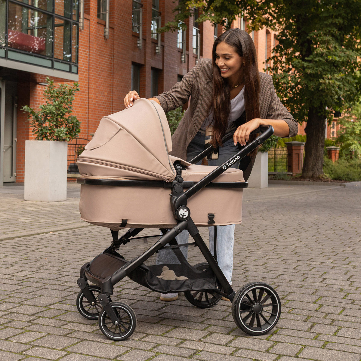 Multifunctionele 2-in-1 kinderwagen Toledo 35 Taupe