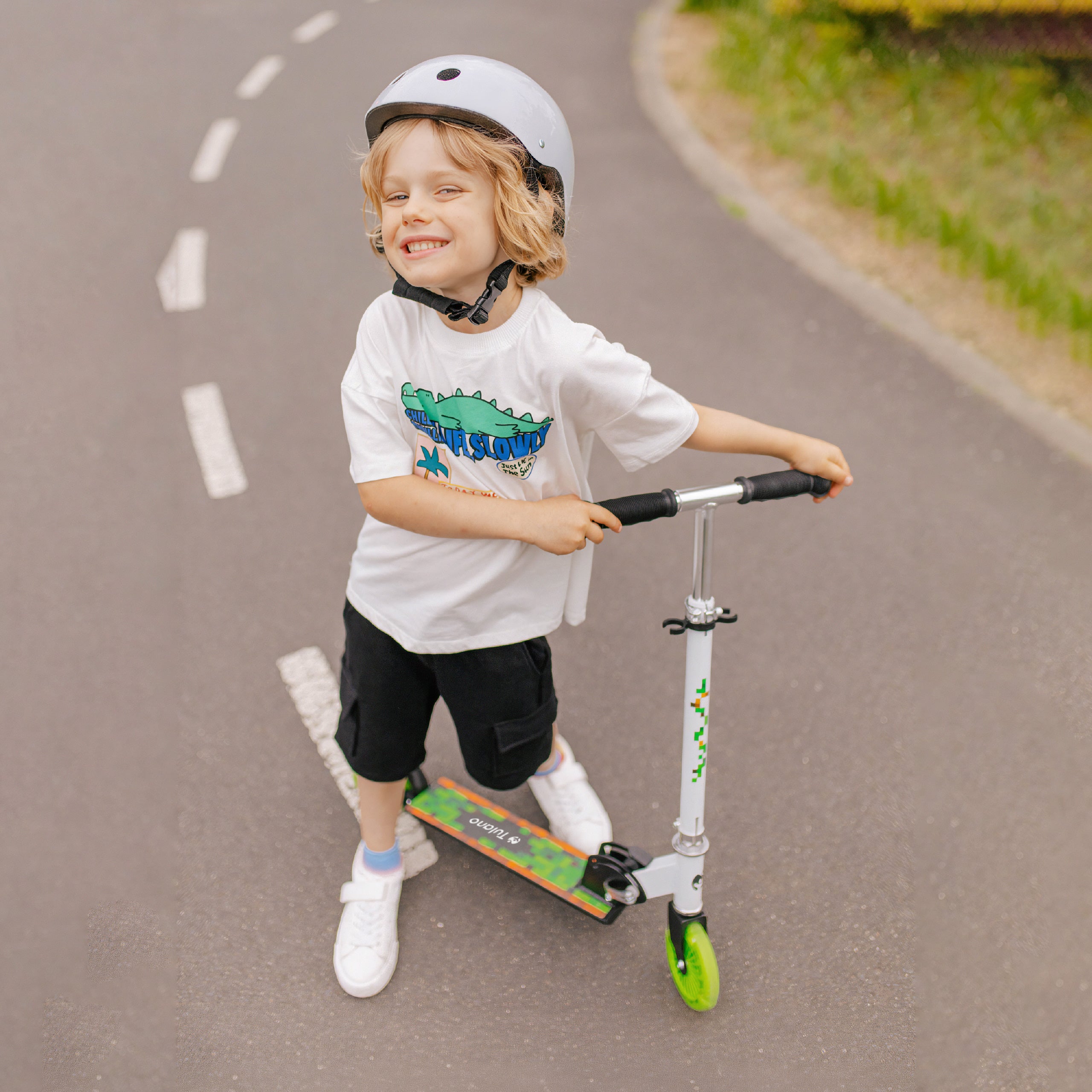 Tulano Zigzag 35 Groen kinderstep
