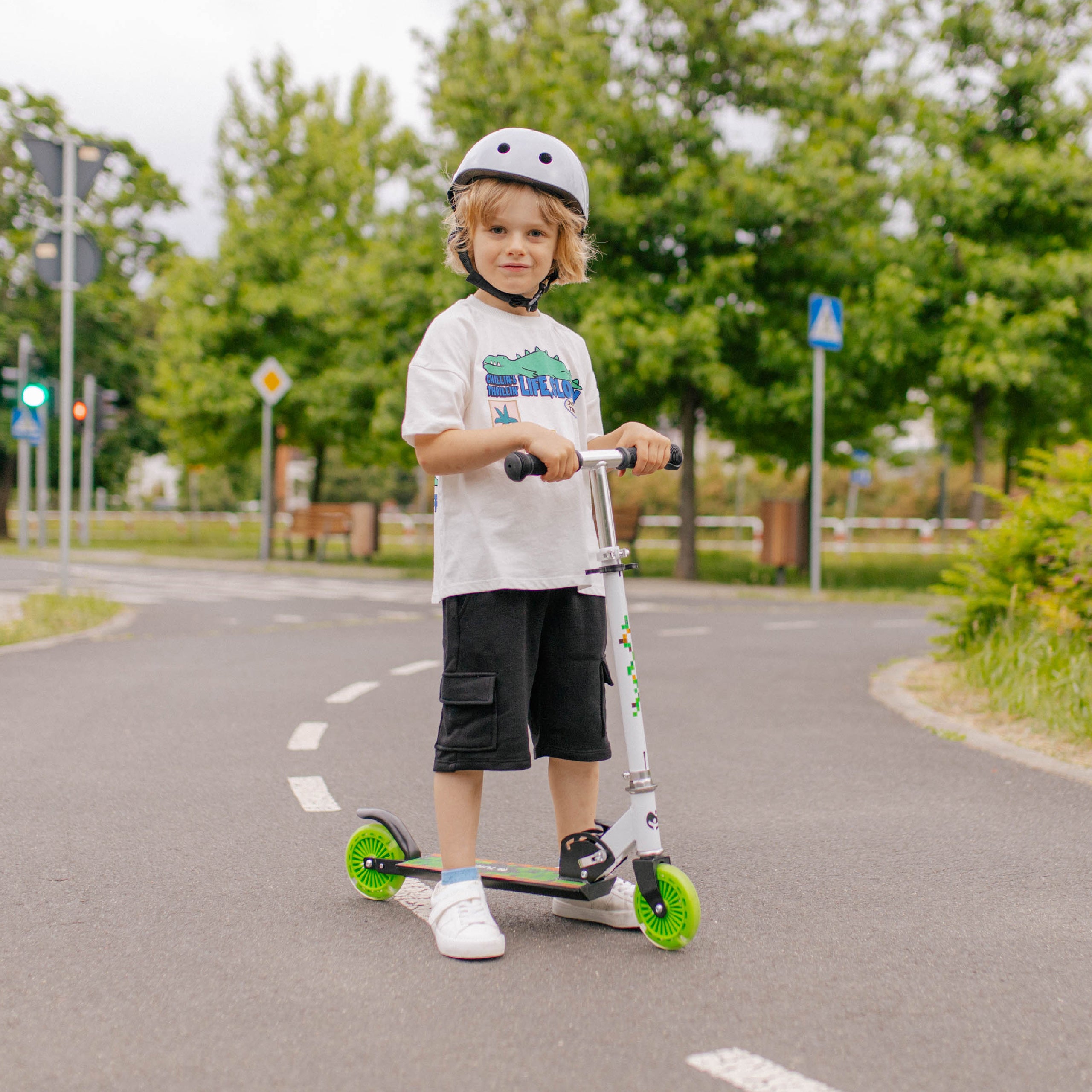 Tulano Zigzag 35 Groen kinderstep