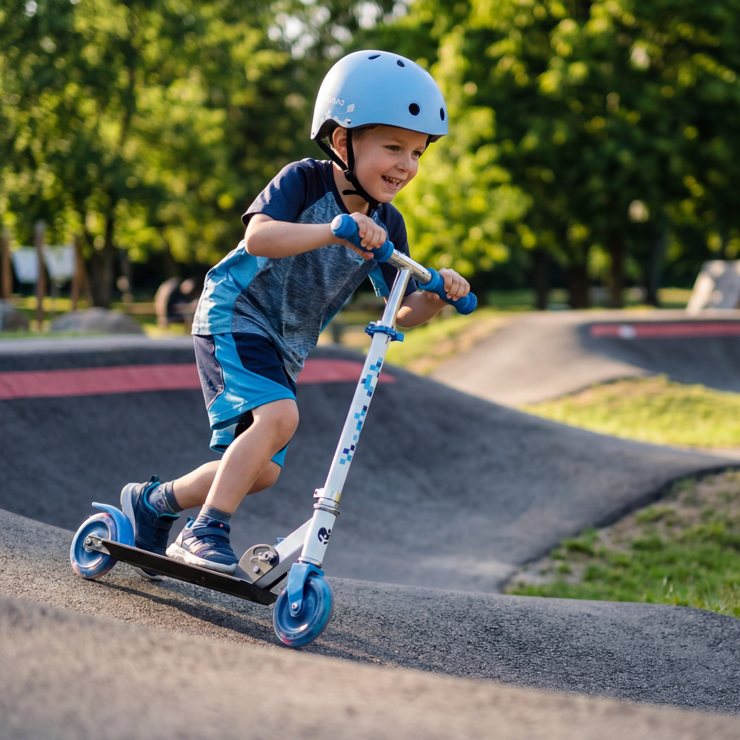 Tulano Zigzag 35 Blauw kinderstep