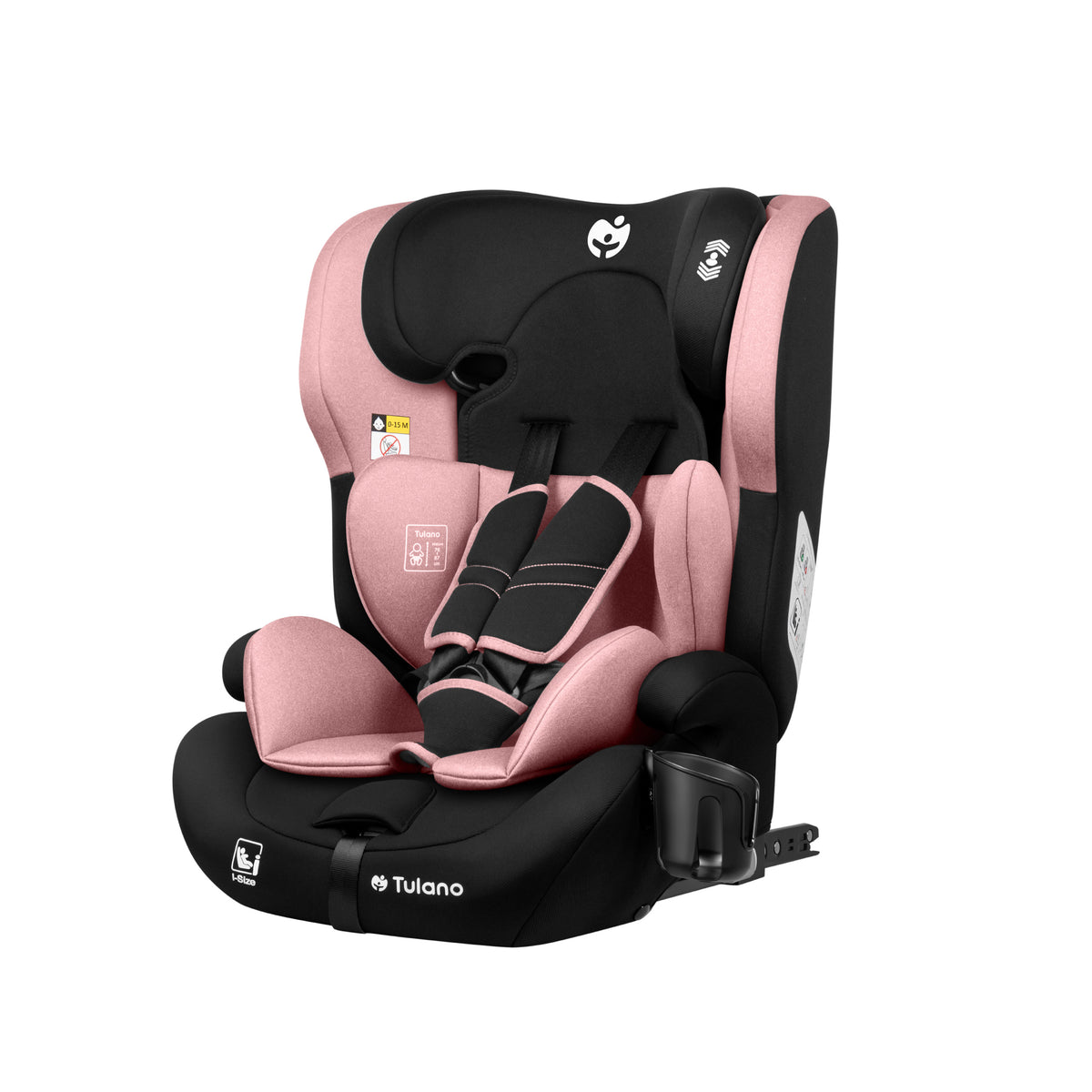 Fotelik samochodowy Tulano 76-150 cm Zooma 45 Pink I-Size